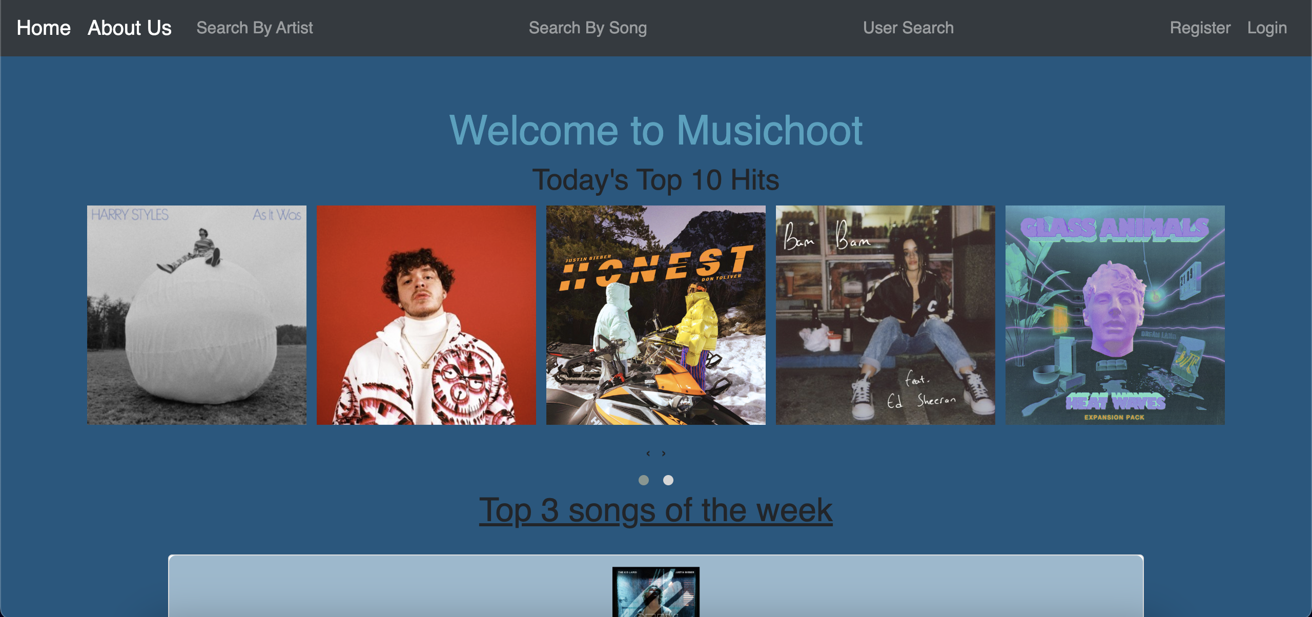 MusicHoot Home Page